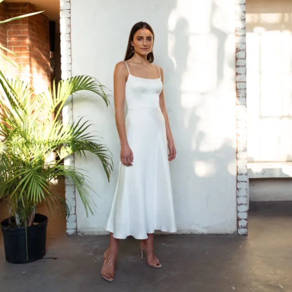 Jenny Yoo Callista Little White Dress NWOT